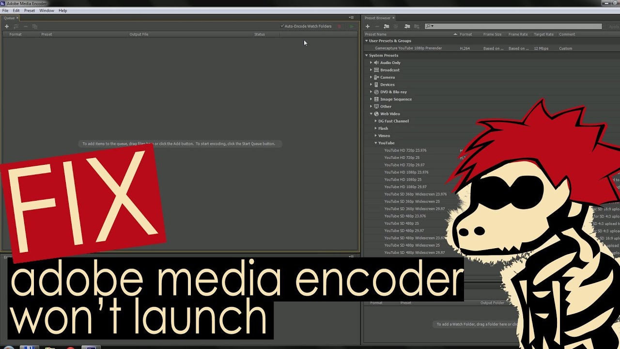 Adobe media encoder cs6 tutorial